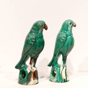 A Pair of 18th Century Parrots